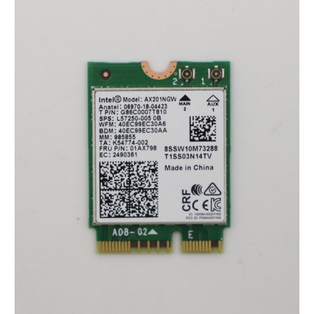 Lenovo Intel Harrison Peak 22560 - Ultimate Performance and Reliability - Manufacturer Part Number 01AX798